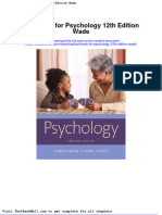 Full Download Test Bank For Psychology 12th Edition Wade PDF Full Chapter