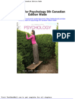 Full Download Test Bank For Psychology 5th Canadian Edition Wade PDF Full Chapter