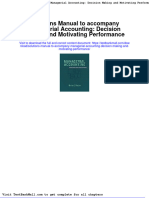 Full Download Solutions Manual To Accompany Managerial Accounting Decision Making and Motivating Performance PDF Full Chapter