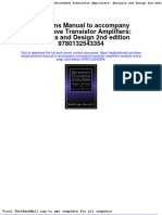Full Download Solutions Manual To Accompany Microwave Transistor Amplifiers Analysis and Design 2nd Edition 9780132543354 PDF Full Chapter