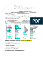 Verb Form2 Exercise 1