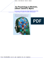 Full Download Test Bank For Psychology in Modules 10th Edition David G Myers PDF Full Chapter