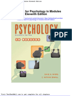 Full Download Test Bank For Psychology in Modules Eleventh Edition PDF Full Chapter