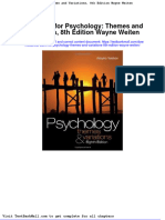 Full download Test Bank for Psychology Themes and Variations 8th Edition Wayne Weiten pdf full chapter