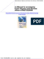 Full Download Solutions Manual To Accompany Semiconductor Physics and Devices 4th Edition 9780073529585 PDF Full Chapter