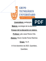 Ensayo - La Educacion en Mexico - RCFR