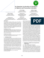 Opportunities For Quantum Acceleration of Databases: Optimization of Queries and Transaction Schedules