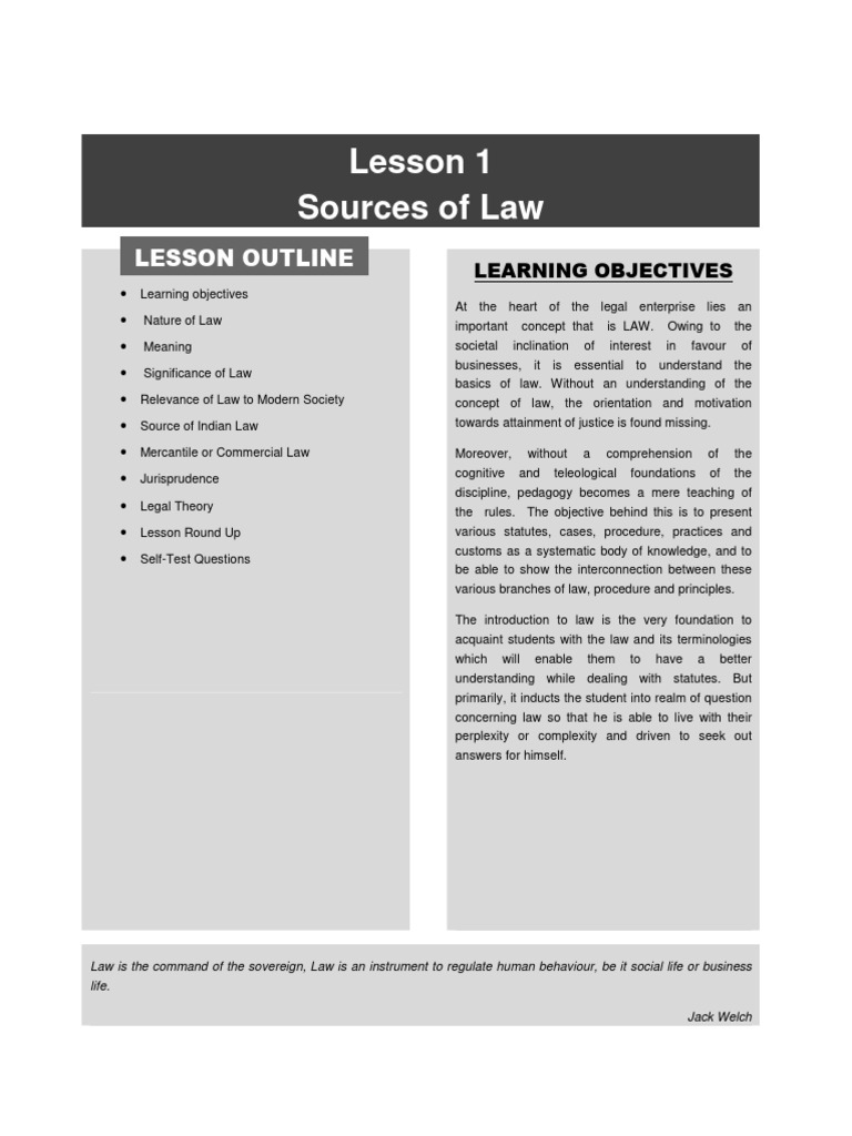 Understanding Sources of Law Basics | PDF | Precedent | Common Law