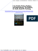 Full Download Test Bank For Public Policy Politics Analysis and Alternatives 7th Edition Michael e Kraft Scott R Furlong PDF Full Chapter