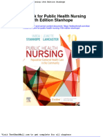 Full Download Test Bank For Public Health Nursing 10th Edition Stanhope PDF Full Chapter