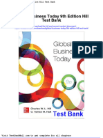 Full Download Global Business Today 9th Edition Hill Test Bank PDF Full Chapter