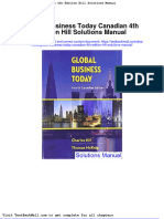 Full Download Global Business Today Canadian 4th Edition Hill Solutions Manual PDF Full Chapter