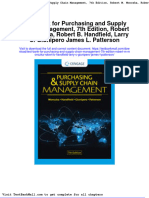 Test Bank For Purchasing and Supply Chain Management, 7th Edition, Robert M. Monczka, Robert B. Handfield, Larry C. Giunipero James L. Patterson