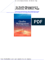 Full Download Test Bank For Quality Management in The Imaging Sciences 4th Edition Papp PDF Full Chapter