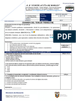 EXAMEN  MATEM TRIMESTRAL 3ER T 5TO 2023 -2024