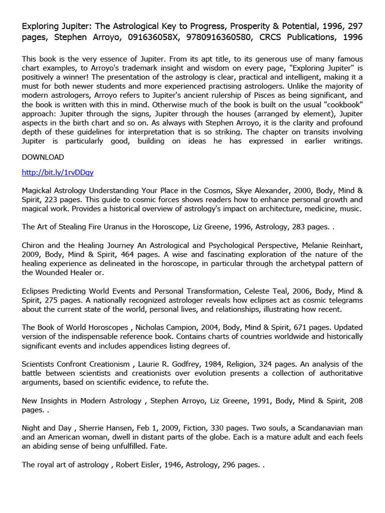 Exploring Jupiter The Astrological Key To Progress Prosperity Potential ...