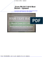 Full Download Hesi Exit Exam RN 2017 2018 Most Recent Updated PDF Full Chapter