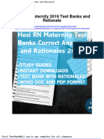 Full Download Hesi RN Maternity 2019 Test Banks and Rationale PDF Full Chapter