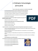 Examen Ordinario Inmunología 2015-2016 (Resuelto)