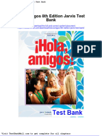 Full Download Hola Amigos 8th Edition Jarvis Test Bank PDF Full Chapter