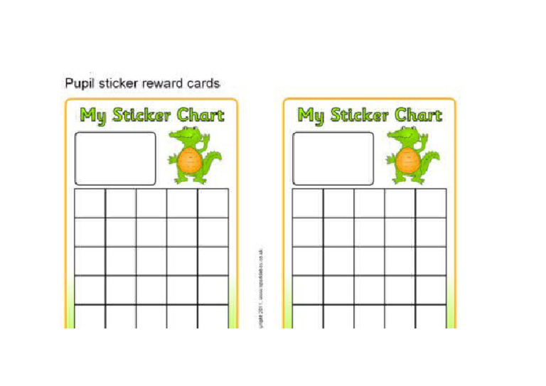 Sticker Chart PDF