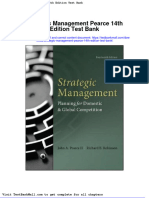 Full Download Strategic Management Pearce 14th Edition Test Bank PDF Full Chapter