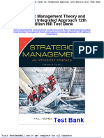 Full Download Strategic Management Theory and Cases An Integrated Approach 12th Edition Hill Test Bank PDF Full Chapter