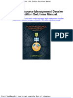 Full Download Human Resource Management Dessler 13th Edition Solutions Manual PDF Full Chapter