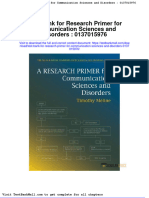 Full Download Test Bank For Research Primer For Communication Sciences and Disorders 0137015976 PDF Full Chapter