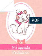 Agenda Pedriatica Marie de Aristogatos