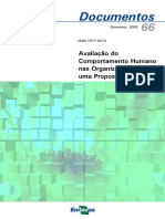 Avaliação Do Comportamento Humano Nas Organizações: Uma Proposta