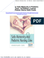 Full Download Test Bank For Safe Maternity Pediatric Nursing Care 1st Edition Luanne Linnard Palmer Gloria Haile Coats 2 PDF Full Chapter