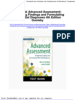 Full Download Test Bank Advanced Assessment Interpreting Findings and Formulating Differential Diagnoses 4th Edition Goolsby PDF Full Chapter