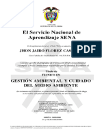 Gestión Ambiental Y Cuidado Del Medio Ambiente: Jhon Jairo Florez Castaño