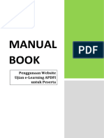 Manual Book Peserta - Penggunaan Website E-Learning UJIAN APDFI