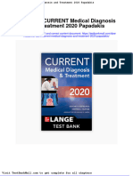 Full Download Test Bank Current Medical Diagnosis and Treatment 2020 Papadakis PDF Full Chapter