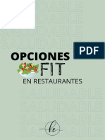 Opciones Fit en Restaurantes