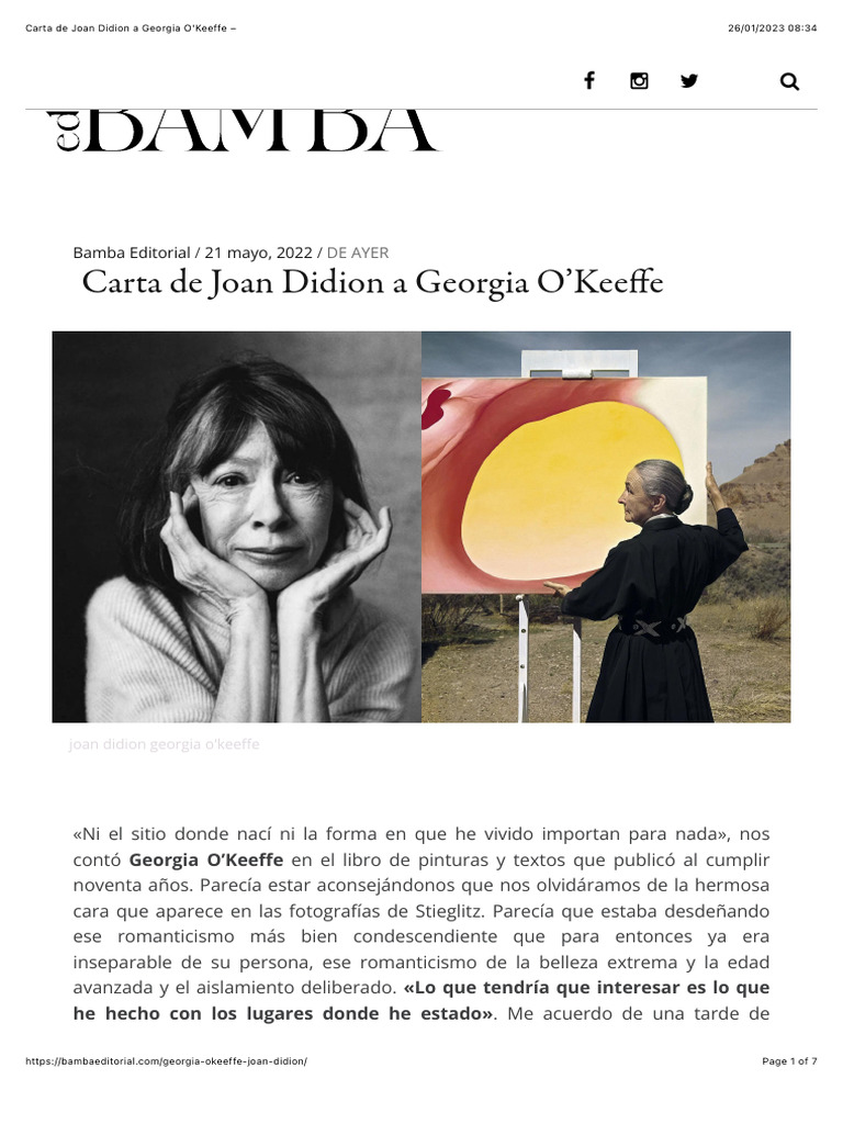 joan didion georgia o'keeffe essay