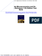 Full Download Intermediate Microeconomics and Its Application Nicholson 11th Edition Test Bank PDF Full Chapter