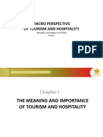 Macro Perspective of Tourism and Hospitality: Zenaida Lansangan-Cruz PHD