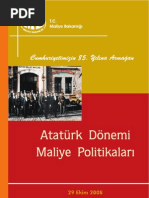 Atatürk Dönemi Maliye Politikaları