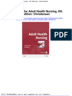 Full Download Test Bank For Adult Health Nursing 6th Edition Christensen PDF Full Chapter