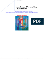 Full Download Test Bank For Advanced Accounting 12th Edition PDF Full Chapter