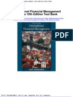 Full Download International Financial Management Madura 10th Edition Test Bank PDF Full Chapter