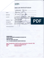 Formulir Pendaftaran (Contoh)