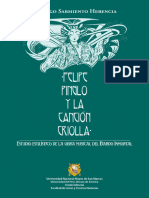 Rodrigo Sarmiento - Felipe Pinglo y La Canció Criolla (Libro, 2018)