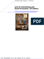 Full Download Test Bank For Advertising and Integrated Brand Promotion 7th Edition PDF Full Chapter