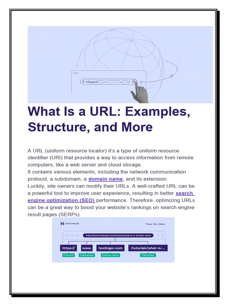 What Is A URL: Examples, Structure, and More: Domain Name Search Engine ...