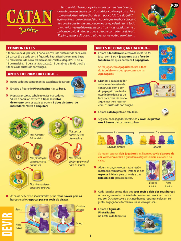 Catan Junior Catan Junior Manual Devir 142356 | PDF