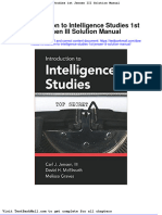 Full Download Introduction To Intelligence Studies 1st Jensen III Solution Manual PDF Full Chapter